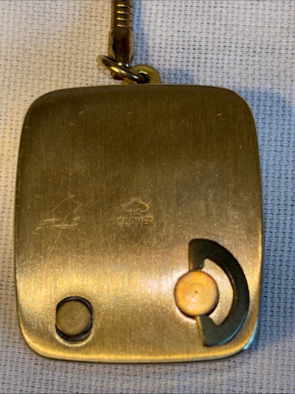 EUC VINTAGE miniature music box keychain, made in Japan by Sankyo